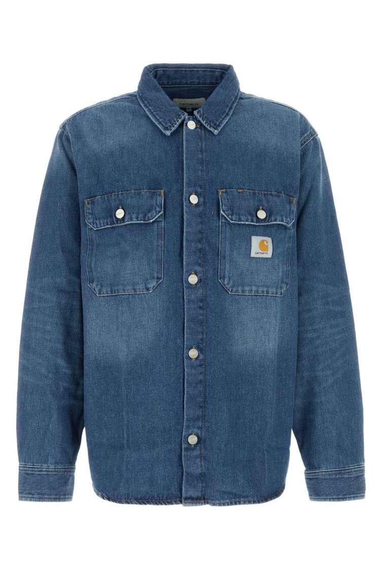 Carhartt Work In Progress Lincoln Denim Shirt Jacket In Blue