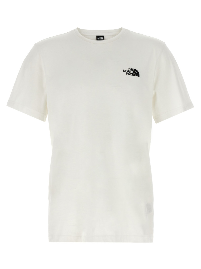 Shop The North Face White Logo Print T-shirt