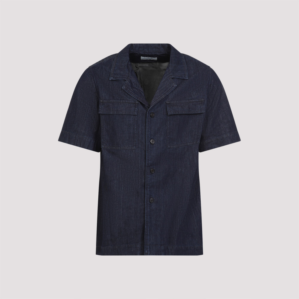 Dries Van Noten Cameron Short-sleeved Shirt In Blue