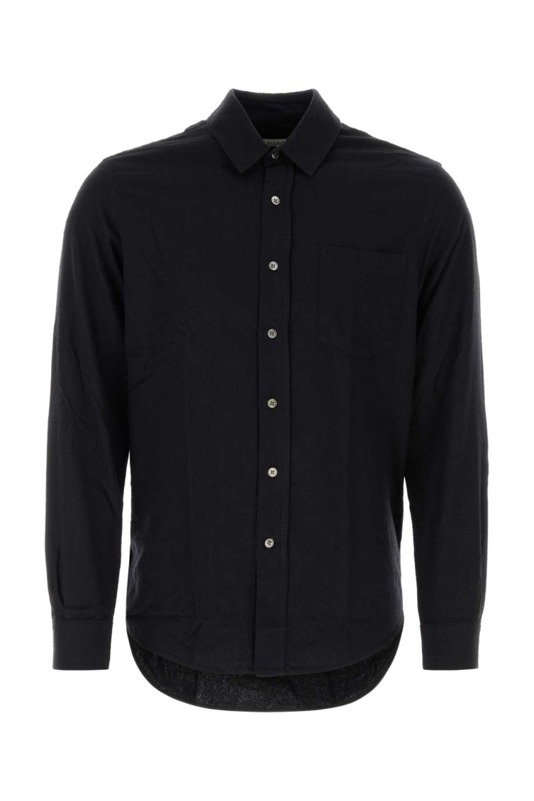 Our Legacy Shirt With Button-down Collar And Chest Pocket In Black