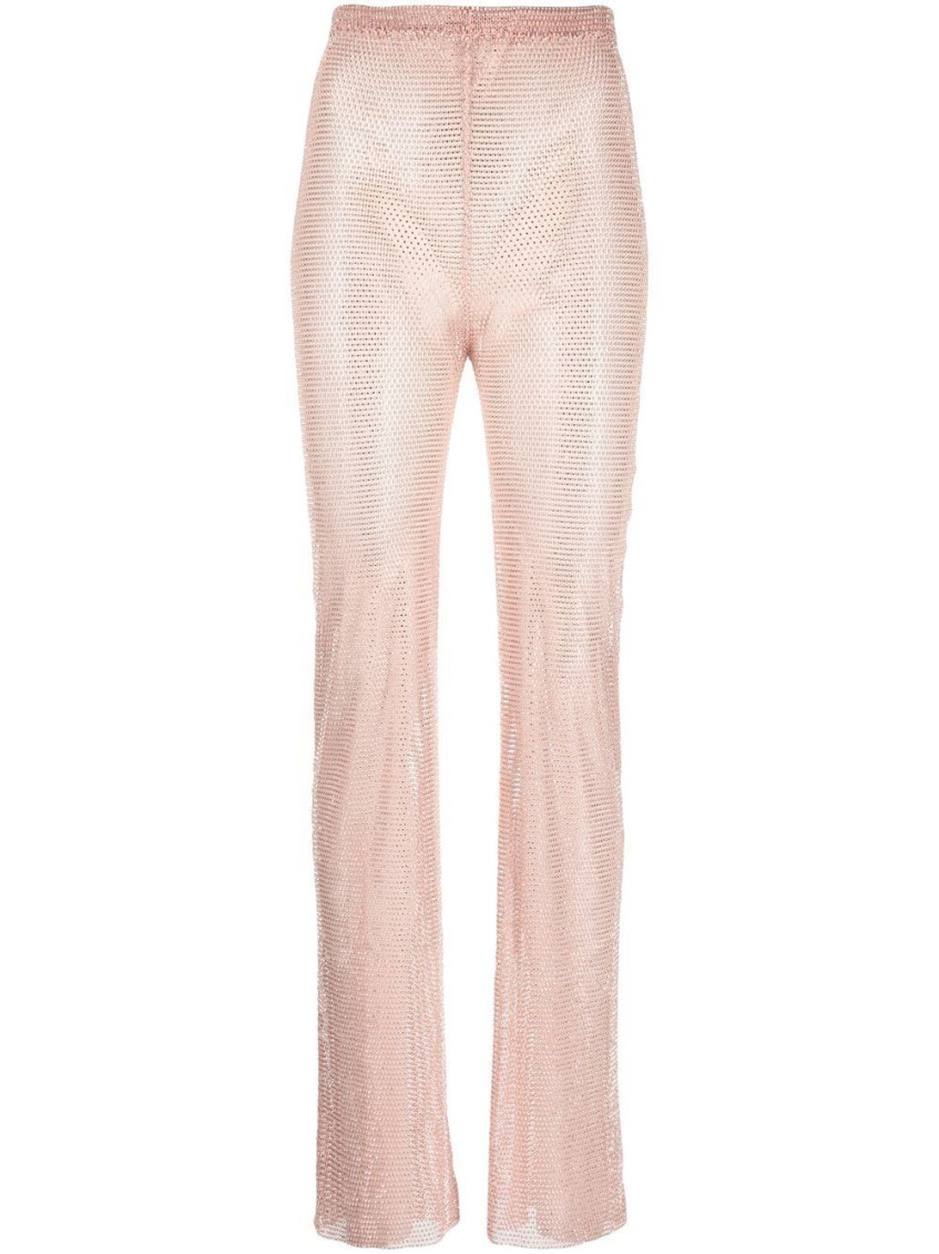 Santa Brand Sparkling Trousers In Peach