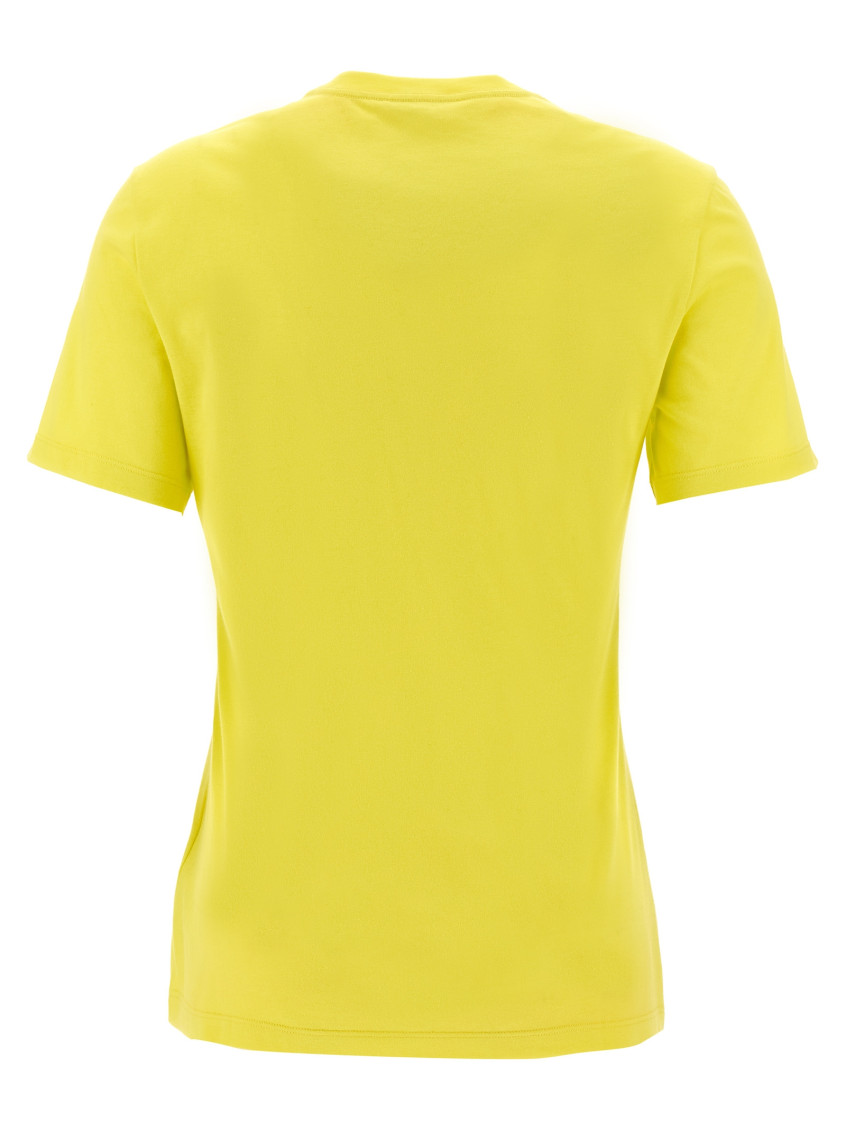 Versace Yellow Logo Embroidery T-shirt for Women Online USA