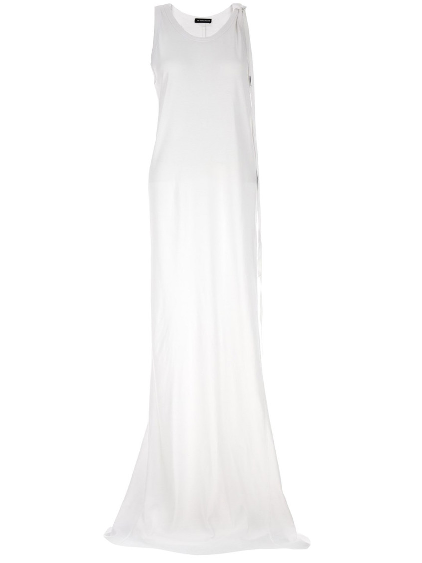 Ann Demeulemeester Sleeveless Long Dress In White