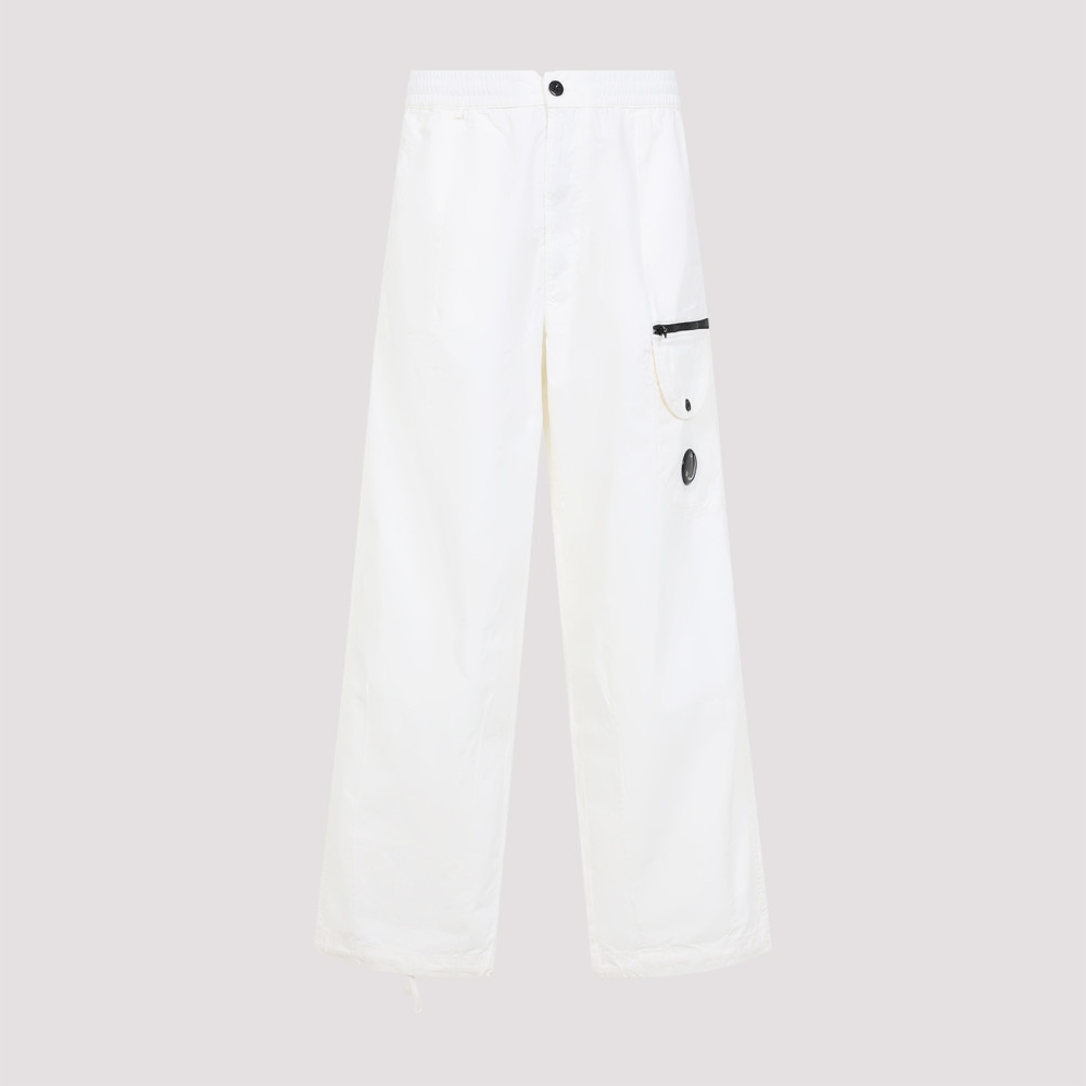 C.p. Company C.p.company Microreps Boxy Cargo Pants In White