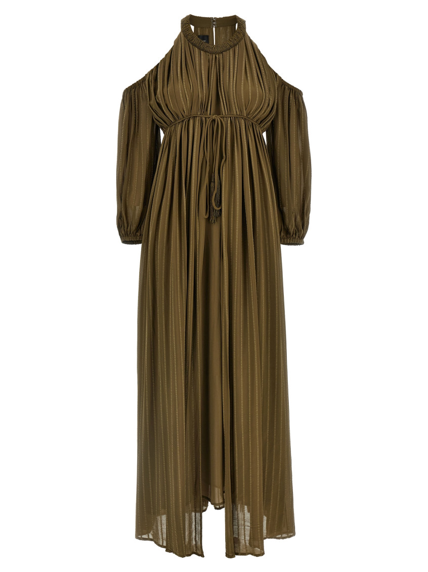 Shop Pinko Green Allenatore Dress
