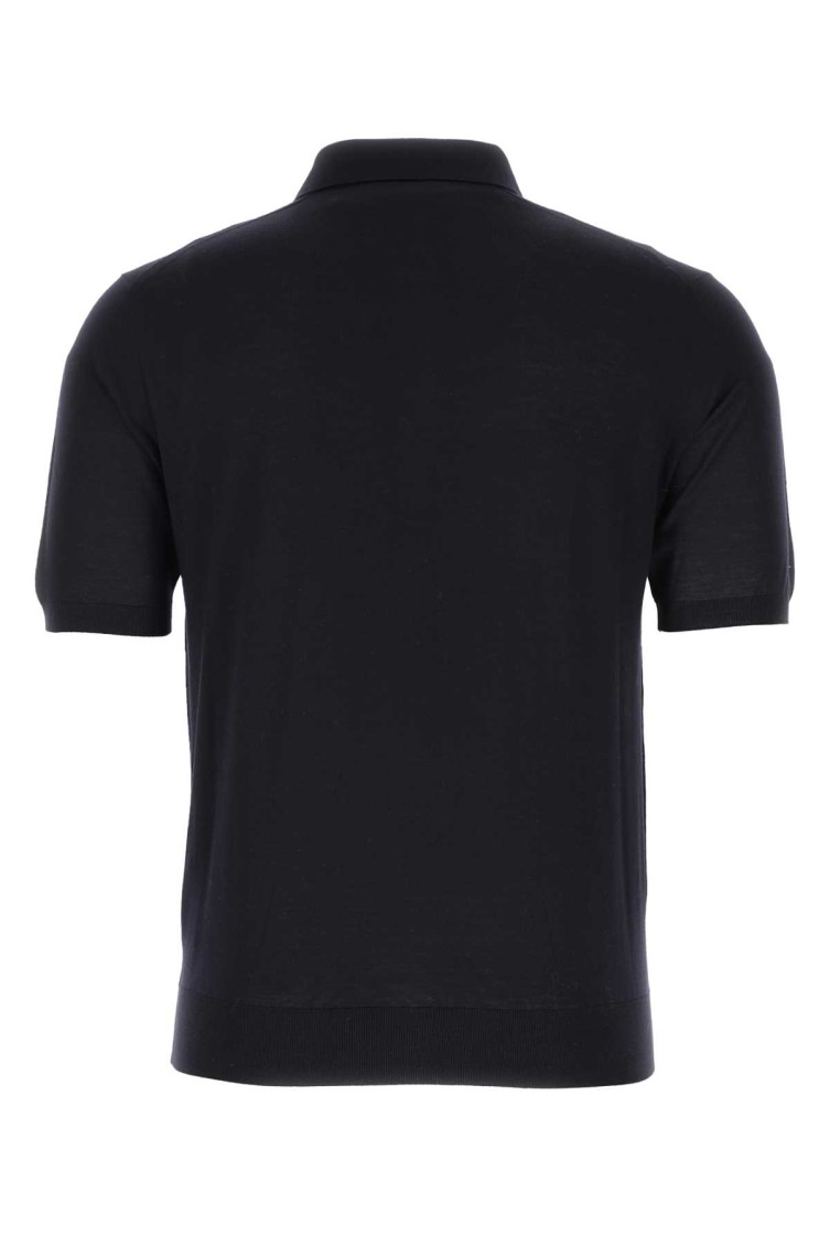 Prada Midnight Blue Logo Zip Polo for Men Online India at Darveys.com