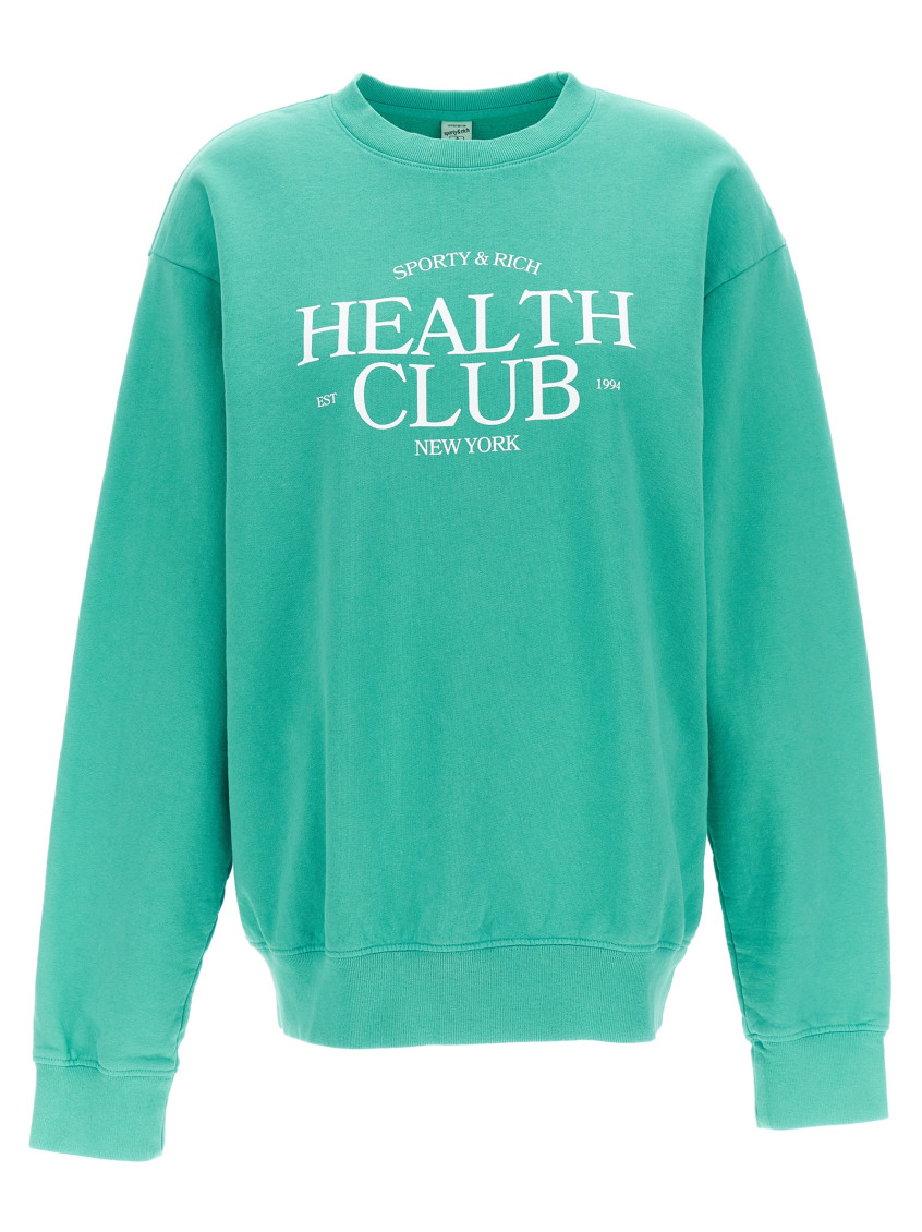 Sporty And Rich Sporty & Rich 'health Club' Sweatshirt In Green