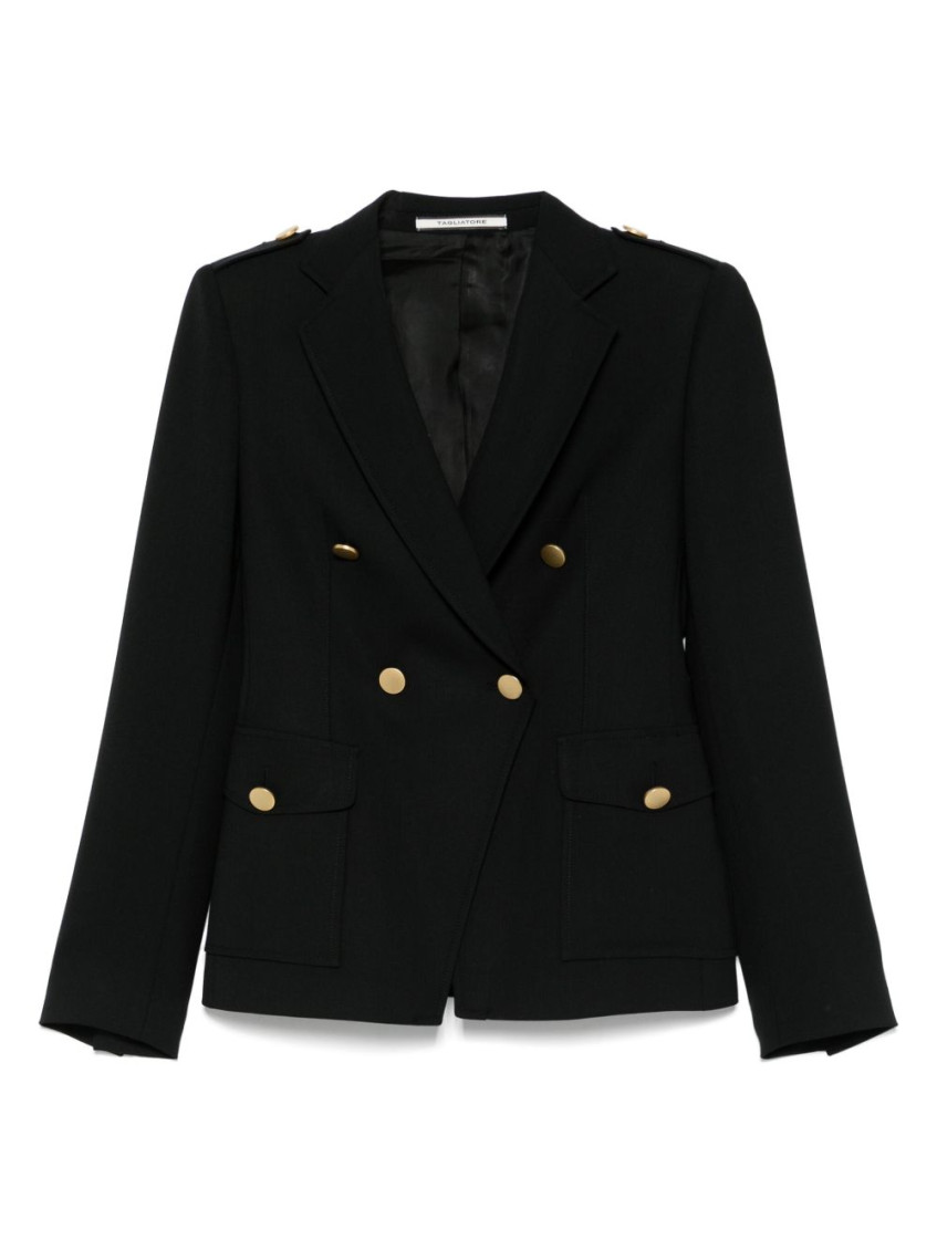 Tagliatore Wool Double-breasted Jacket Featuring Back Vent