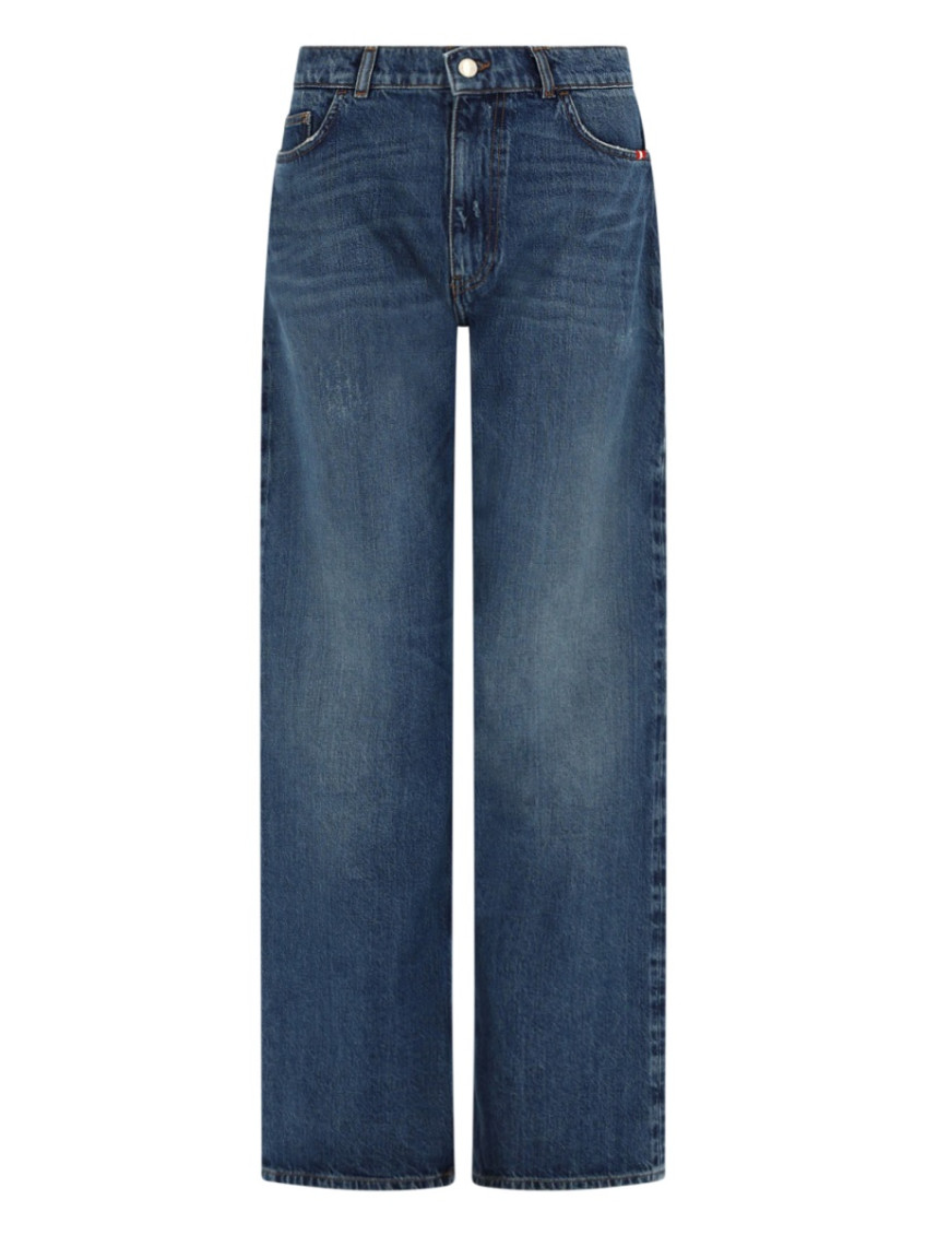 Amish Light Blue Relaxed Mid Rise Jeans