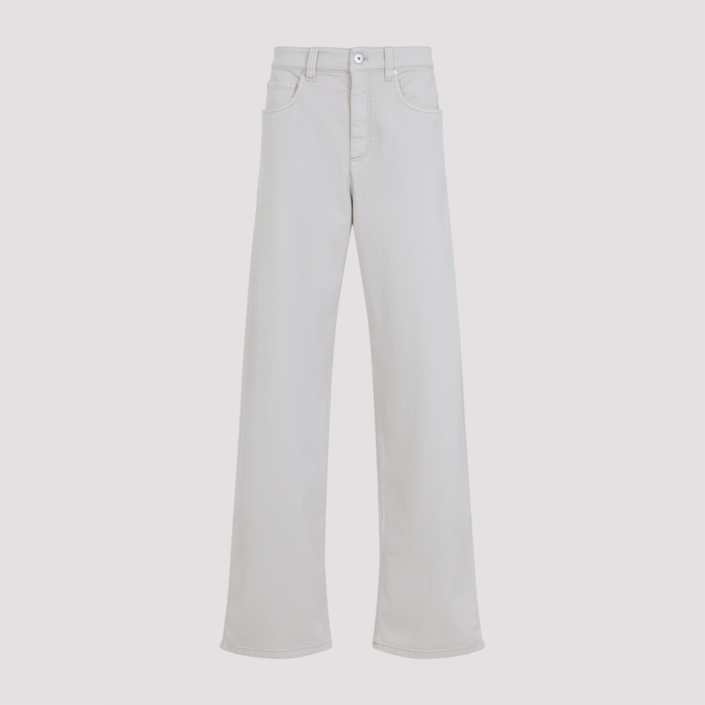 Brunello Cucinelli Grey Cotton Jeans