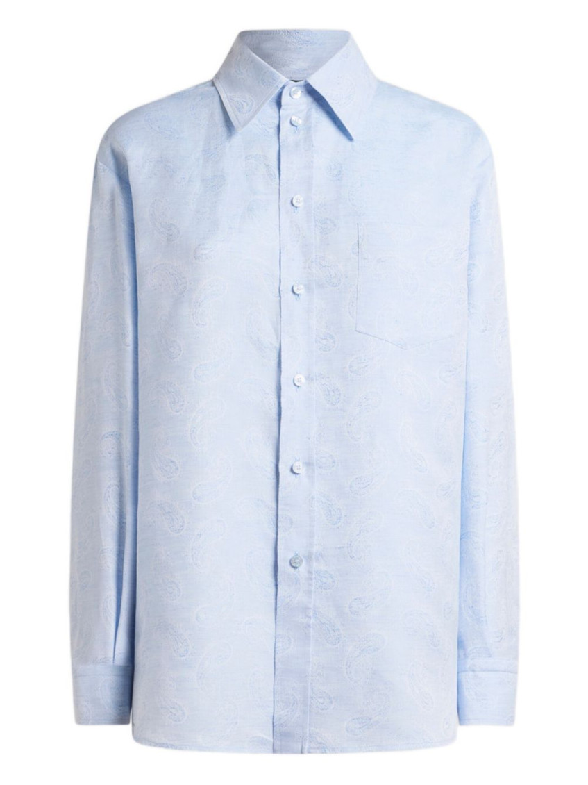 Etro Blue Regular Shirt