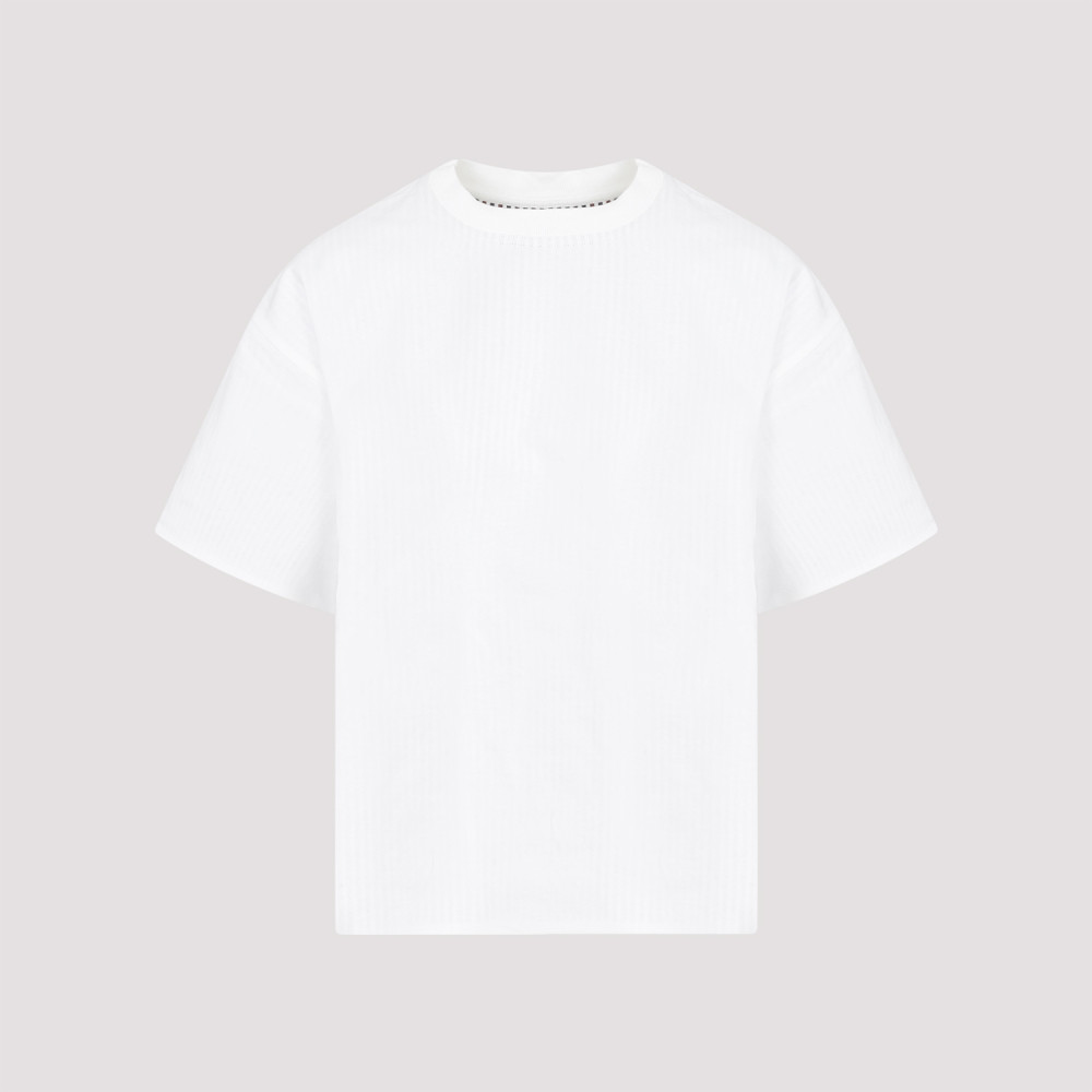 Shop Bottega Veneta White Double Layer T-shirt