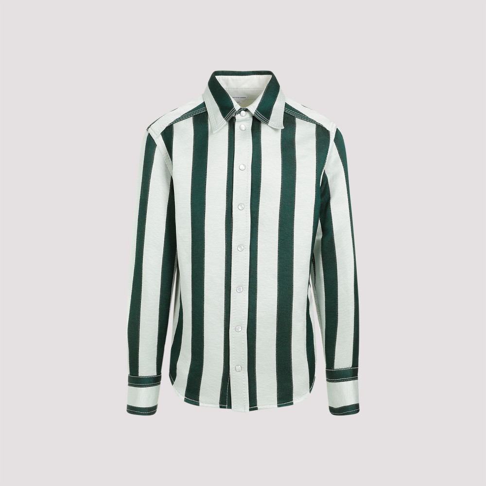 Shop Bottega Veneta Multicolor Striped Pattern Shirt