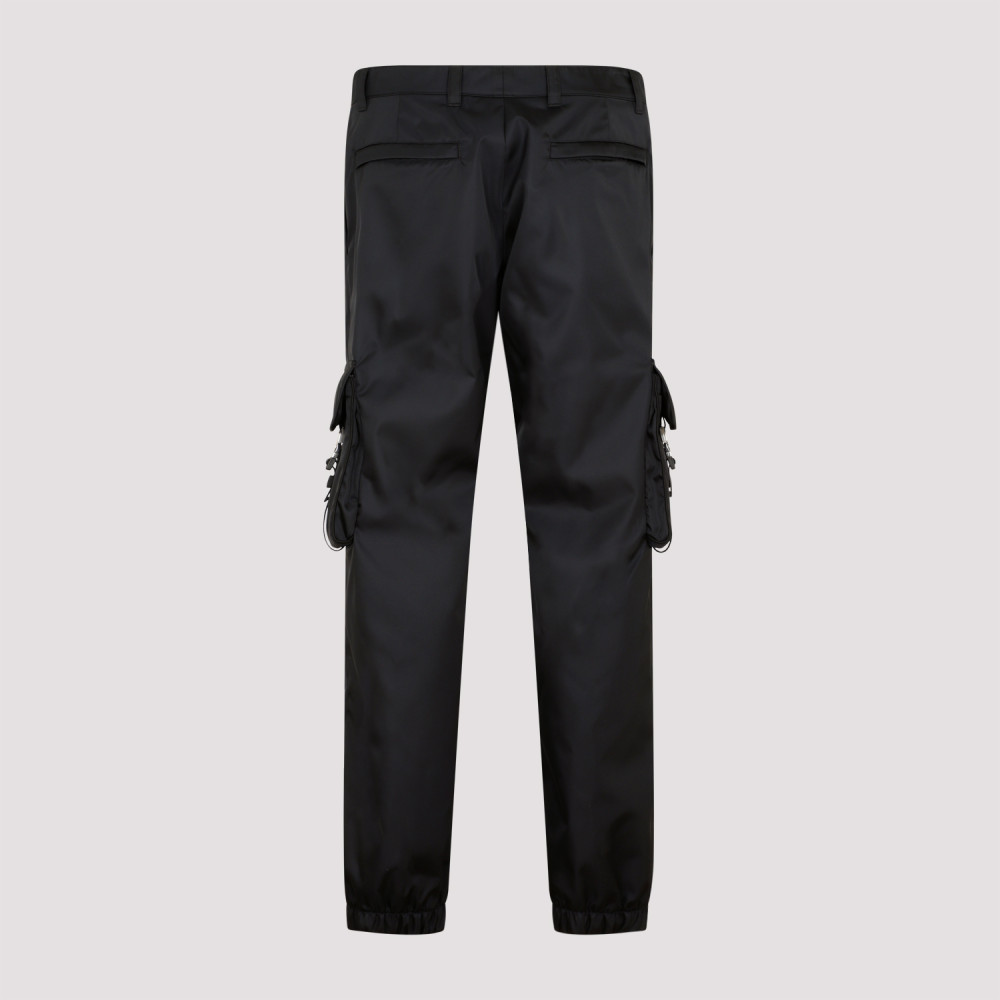 Prada Black Re-nylon Cargo Trousers for Men Online India at  