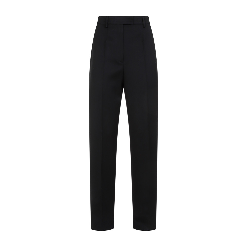 Prada Trousers With Back Pocket And Belt Loops In Black