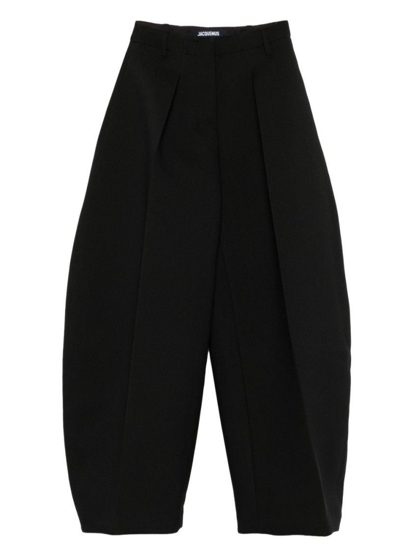 Jacquemus Women Le Pantalon Ovalo Trousers In Black