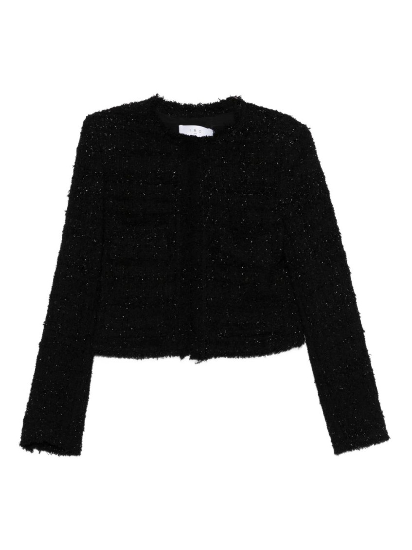 Iro Black Sparkle Jacket In Black