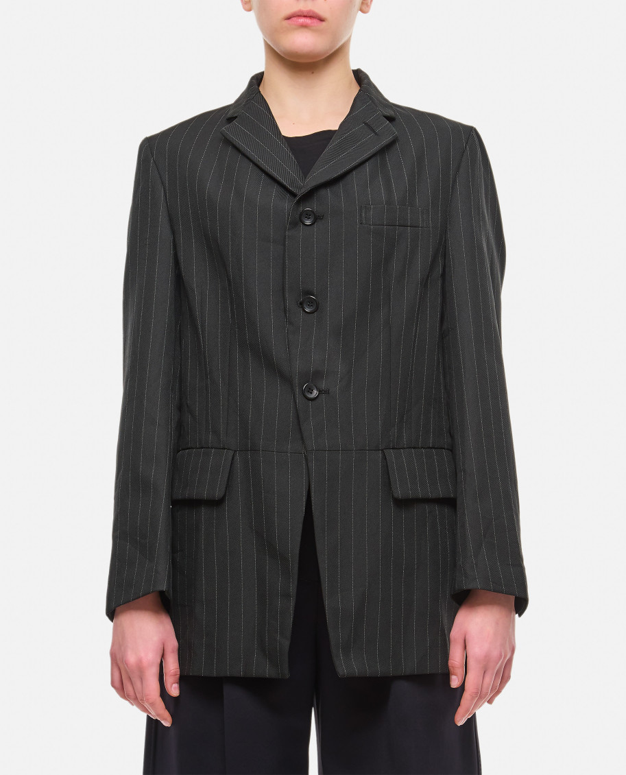 Comme Comme Single Breasted Jacket In Black