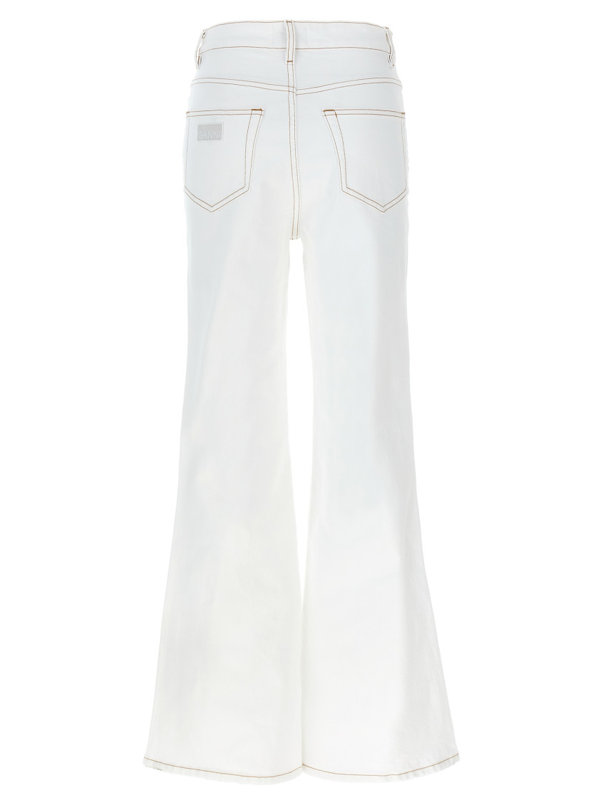 【関税込み】GANNI ホワイト Goddi HW ジーンズ White Goddi HW Jeans by GANNI on Sale