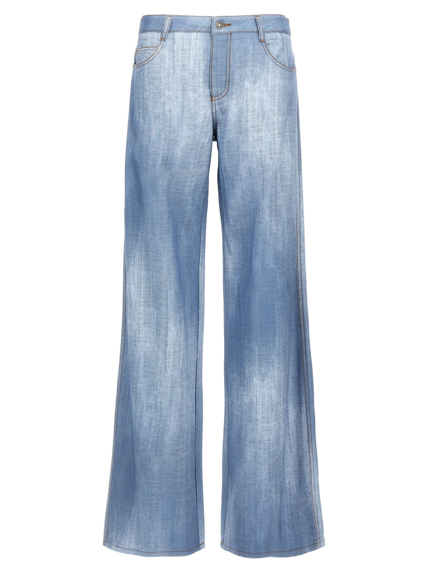 Shop Ermanno Scervino Light Blue Denim Jeans