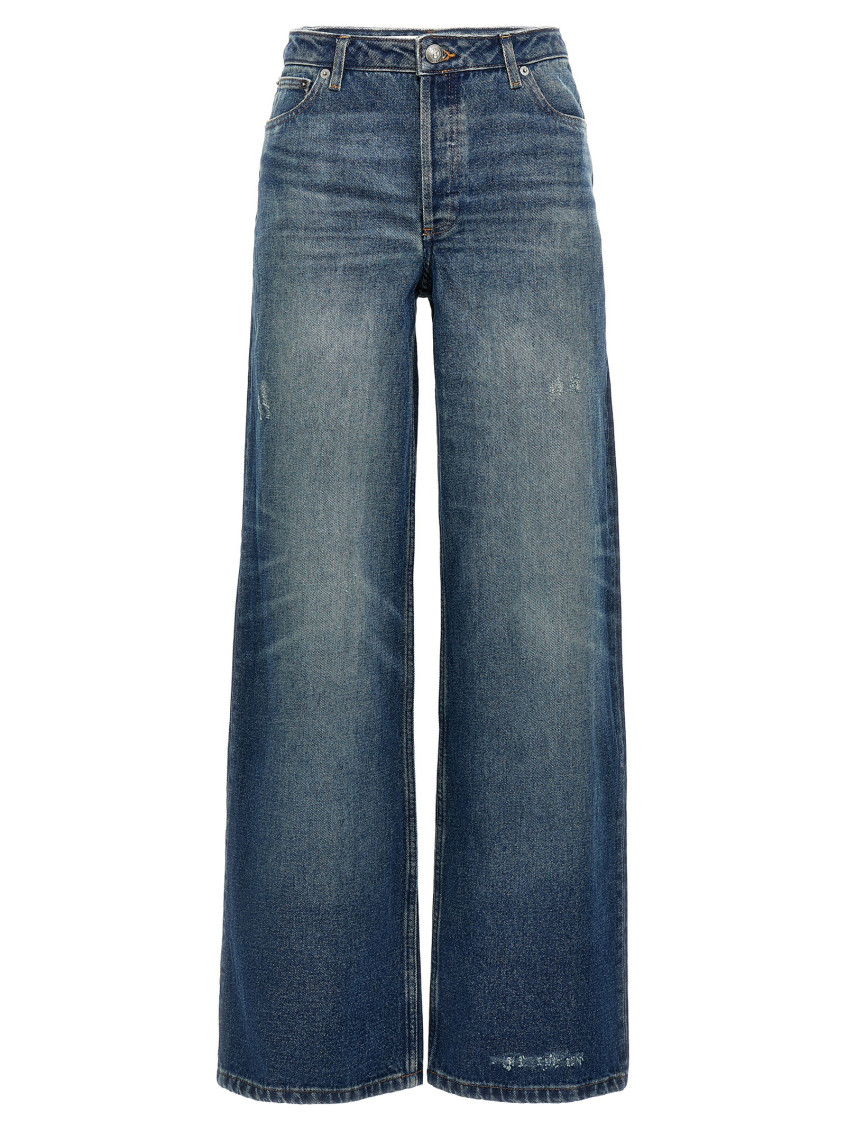 Apc Elisabeth Straight Jeans In Blue