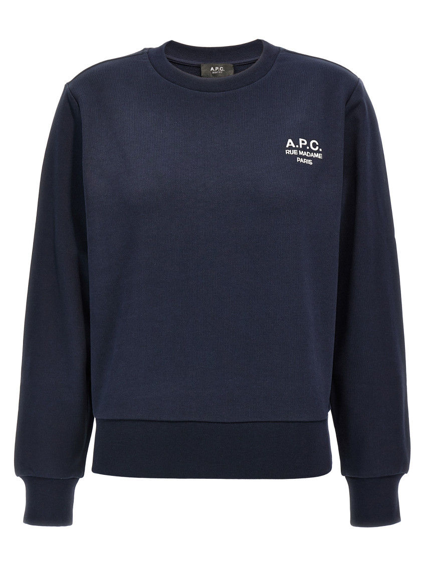 Apc Boxy Rue Madame Sweatshirt In Blue