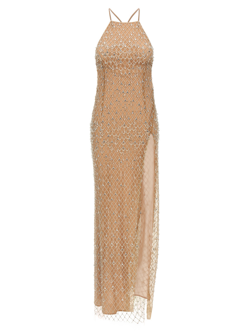 Elisabetta Franchi Red Carpet チュールプリント ドレス Elisabetta Franchi Woman Red Carpet Dress with Tulle Print