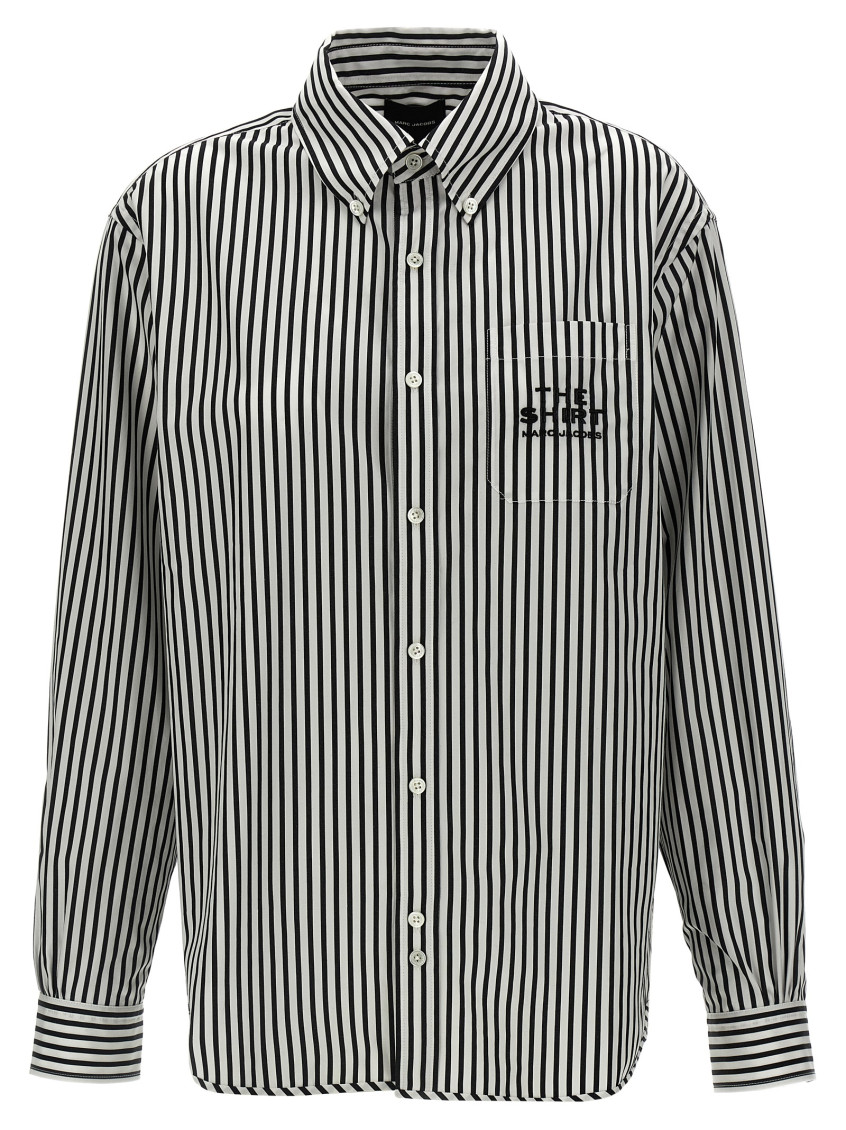 Marc Jacobs Blackwhite The Striped Shirt In Blackwhite