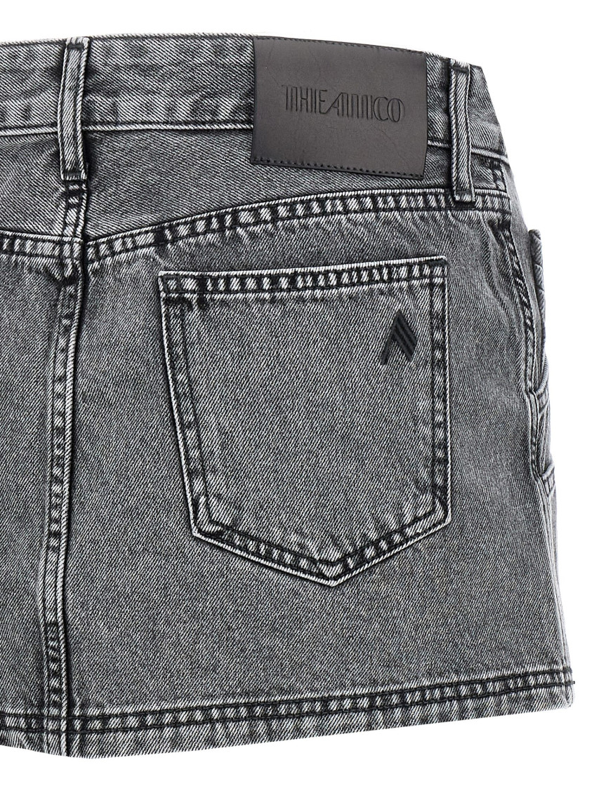 スカート THE ATTICO Multipocket mini skirt Gray 250WCR00137 The Attico Multipocket Mini Skirt - Grey - Women