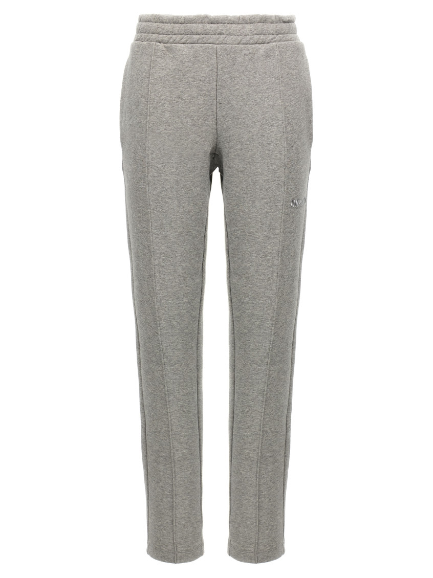 Attico Grey Logo Joggers In Gray