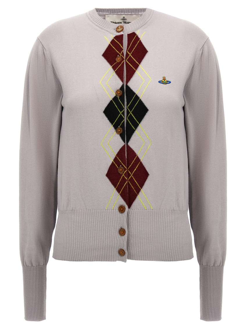 Vivienne Westwood Argyle Cardigan In Multicolor