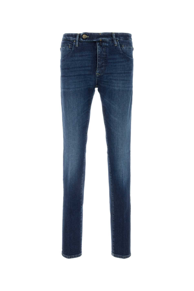 Incotex Stretch Denim Jeans In Blue