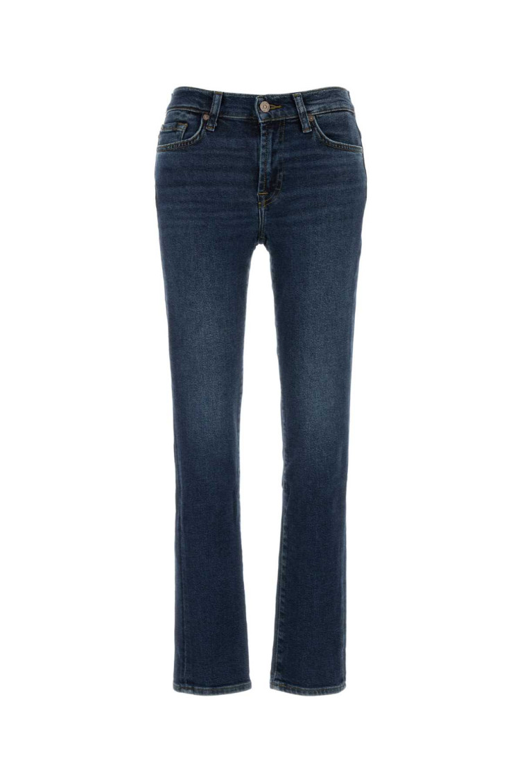 7 For All Mankind Stretch Denim Roxanne Jeans In Blue