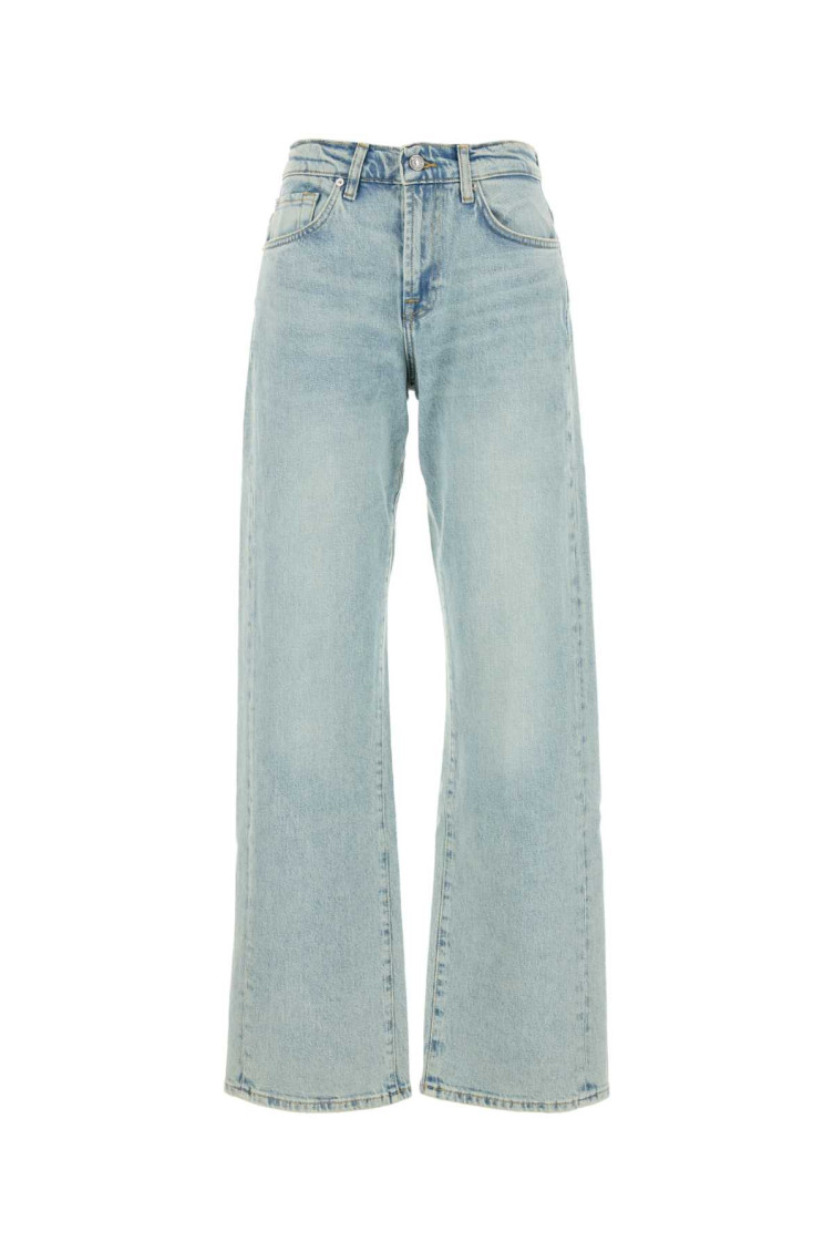 7 For All Mankind Stretch Denim Tess Jeans In Light Blue