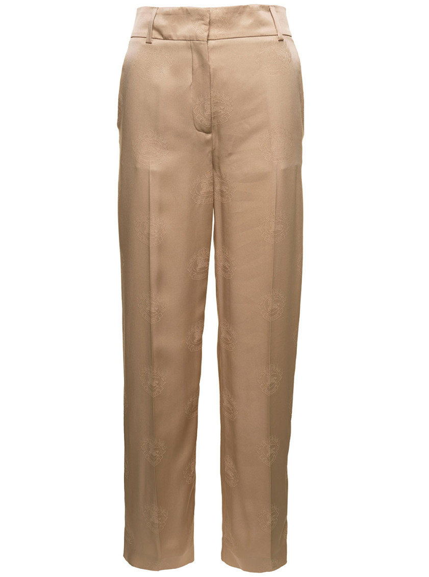 【送料&関税込】Burberry jane Beige High-waisted Relaxed Pan Burberry Beige Jane High-Waisted Relaxed Pants for Women