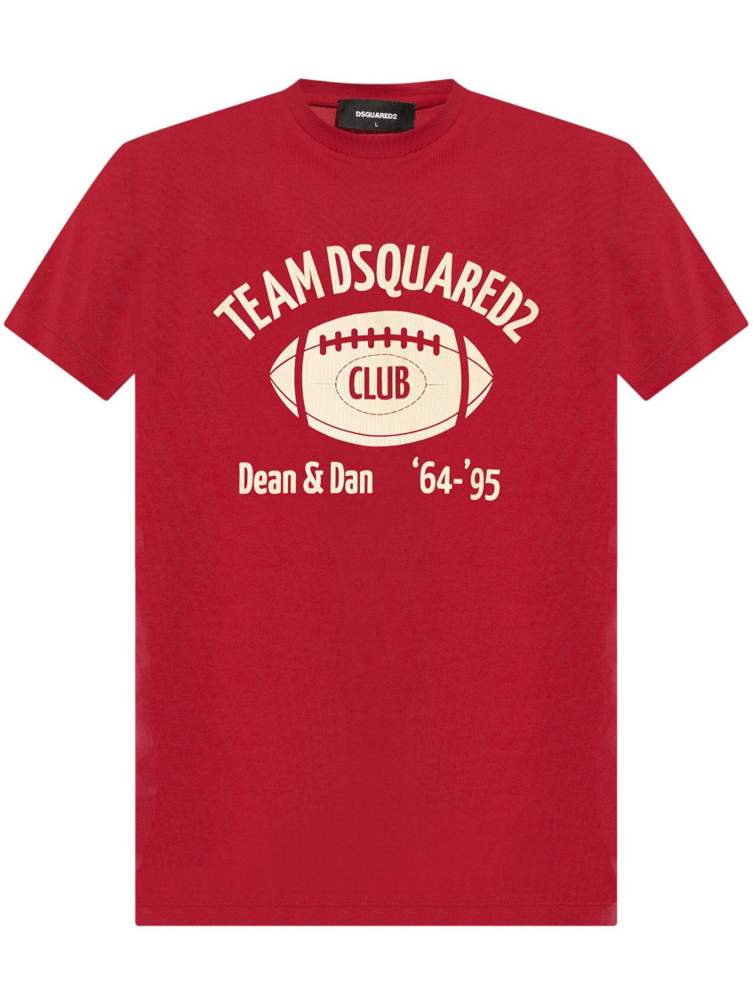 Dsquared2 Baseball Logo T-shirt In Red