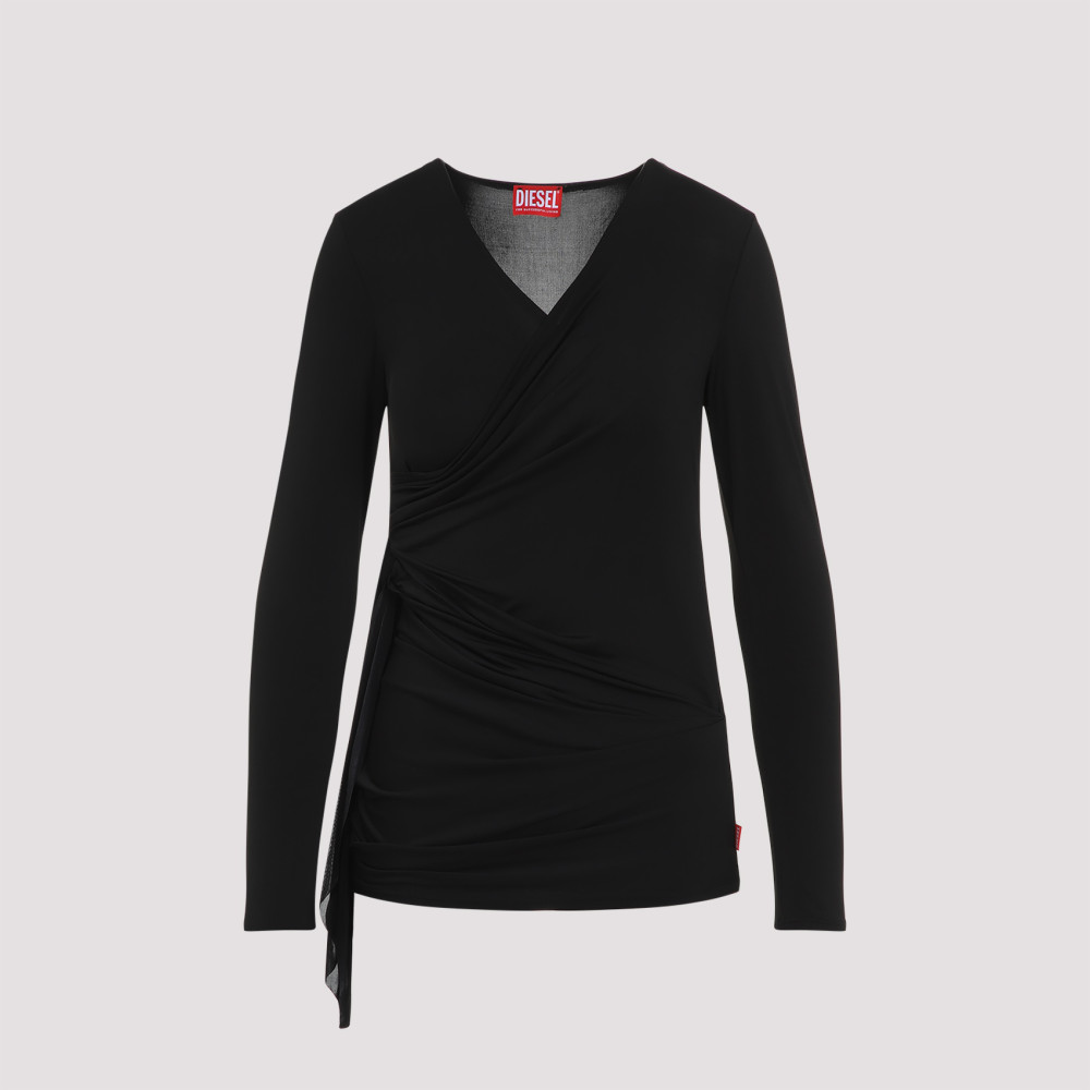 Diesel Black T-crissy-plain T-shirt In Black