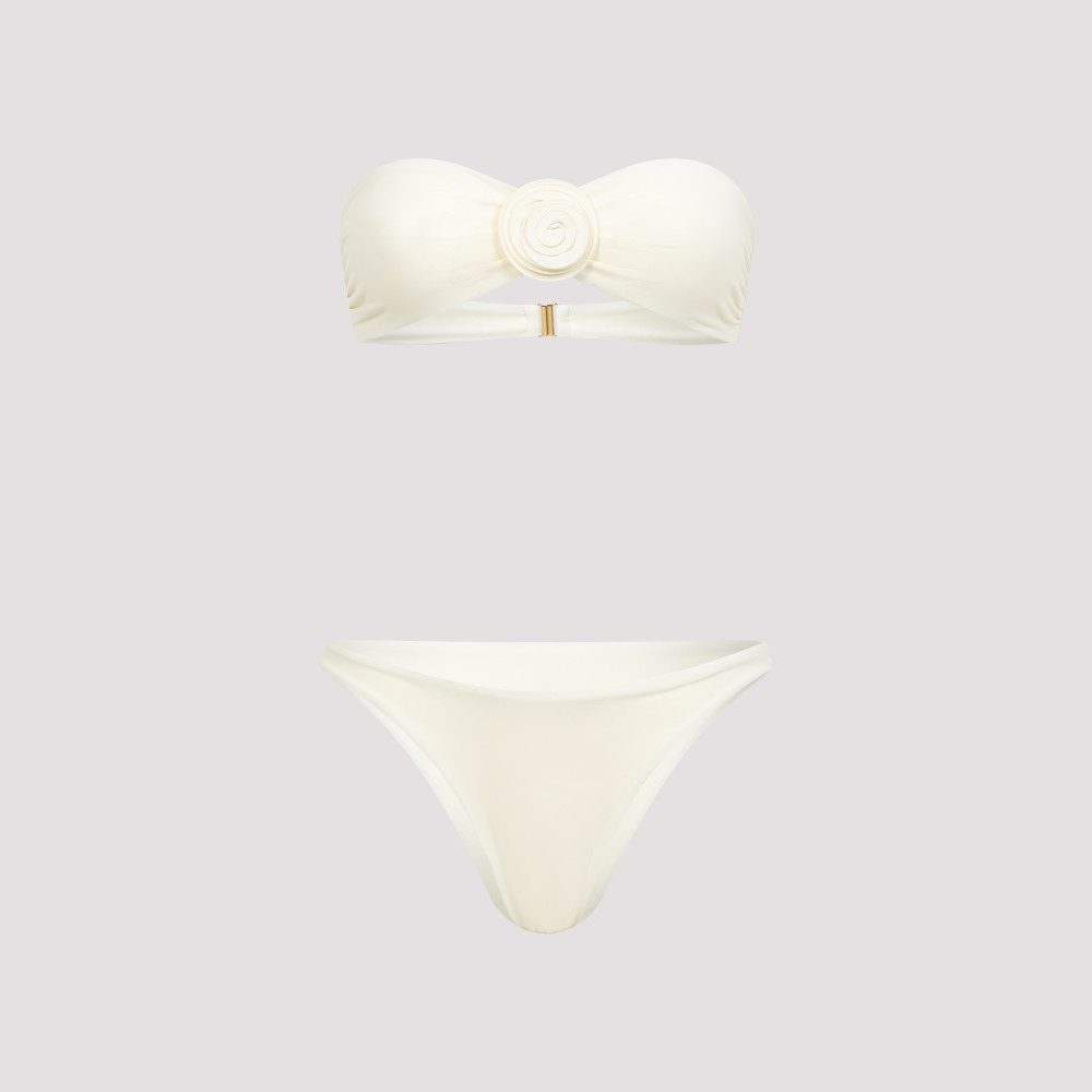 La Reveche Vesna Ivory Polyamide Bikini In White