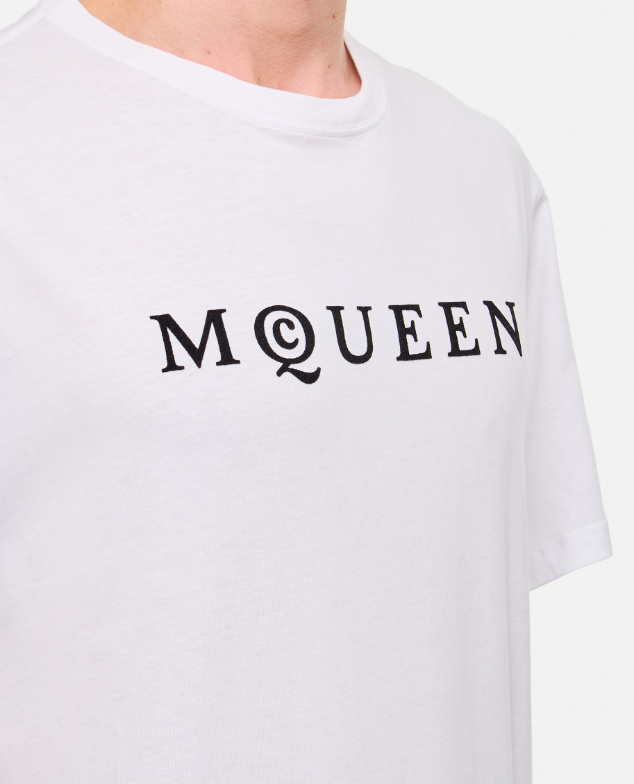 Alexander McQueen White Crewneck T-shirt for Men Online India at
