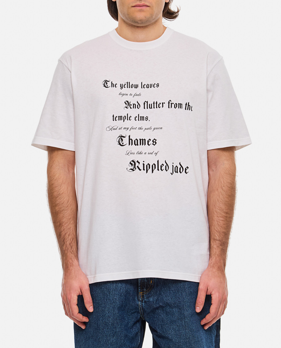 Alexander Mcqueen Text-print T-shirt Clothing In White