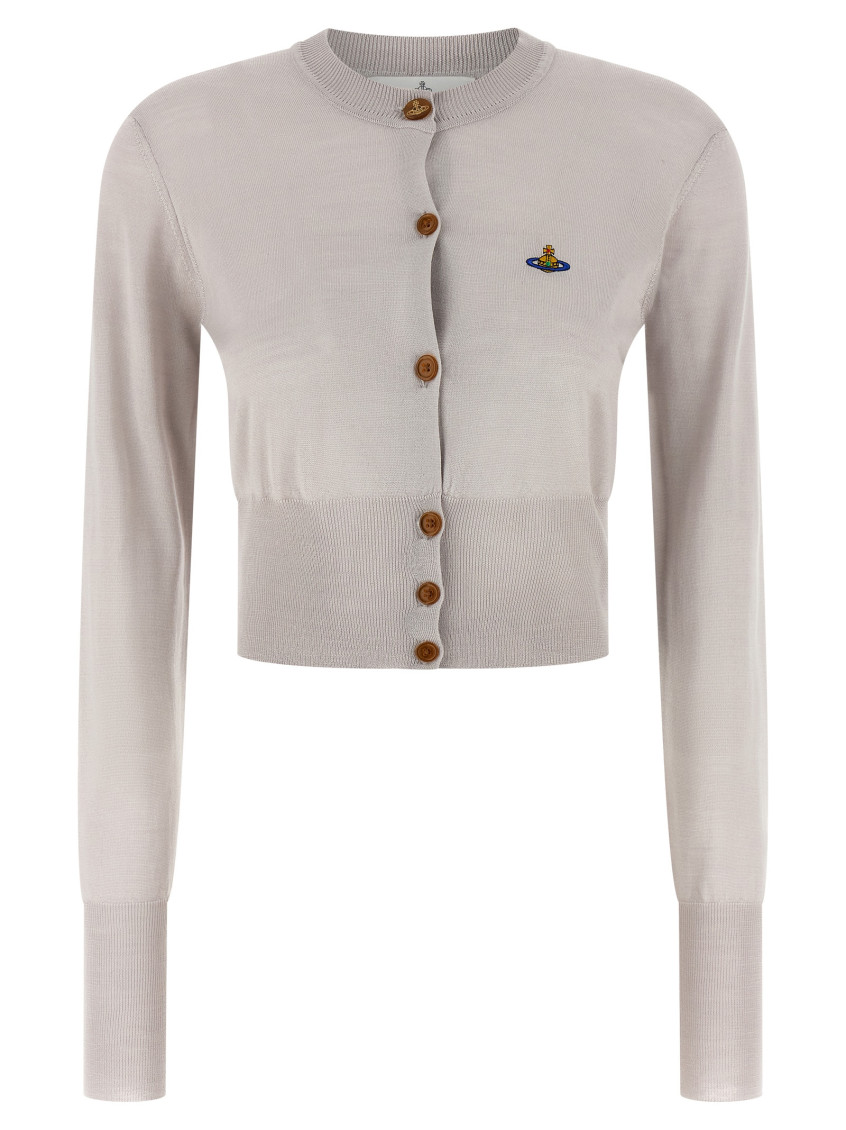 Vivienne Westwood Grey Bea Cardigan for Women Online USA at