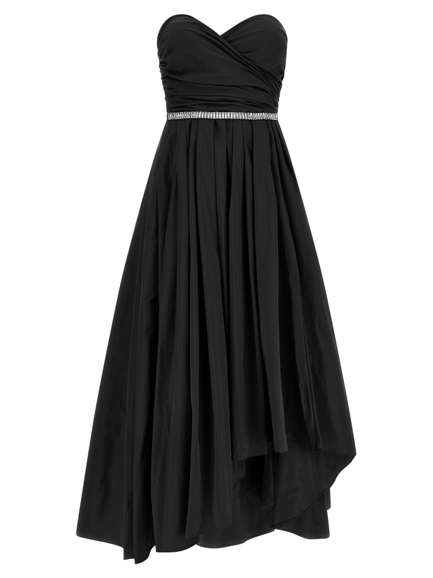 Pinko Black Sweetheart Neck Strapless Maxi Dress for Women Online USA at  Darveys.com