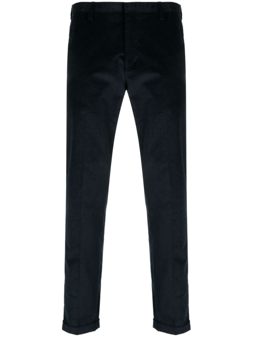Paul Smith Cotton Trousers In Blue
