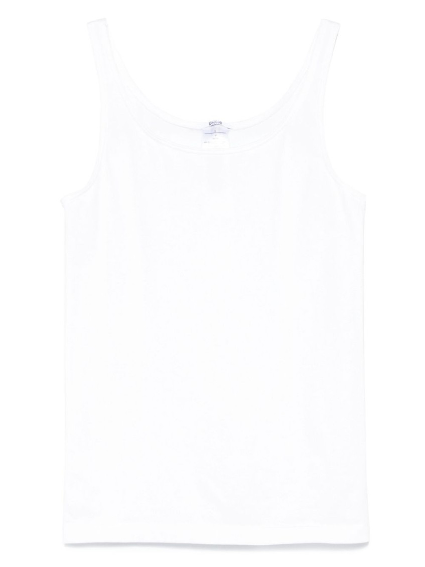 Wolford White Coton Blend Tank Top