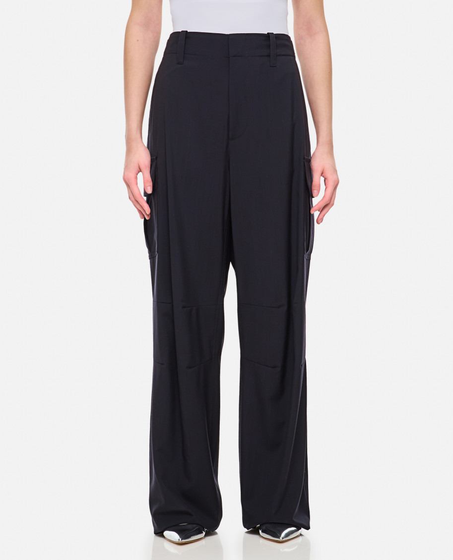 Bottega Veneta Dark Blue Wool Pant