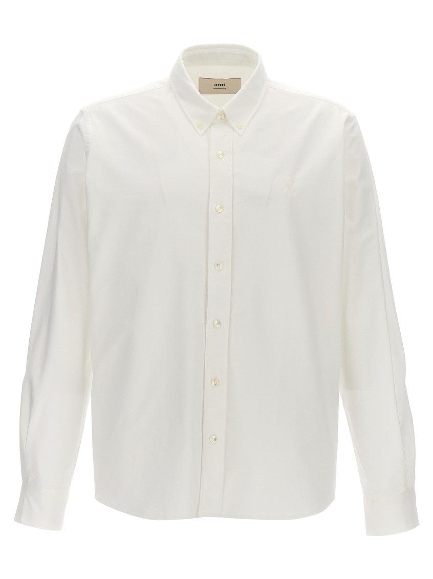 Shop Ami Alexandre Mattiussi White Ami De Coeur Shirt