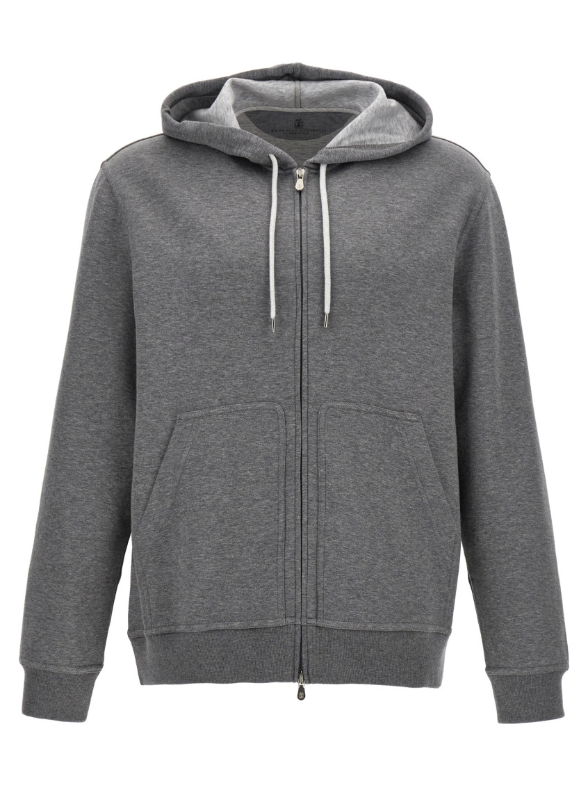 Brunello Cucinelli Sweatshirts In Grey