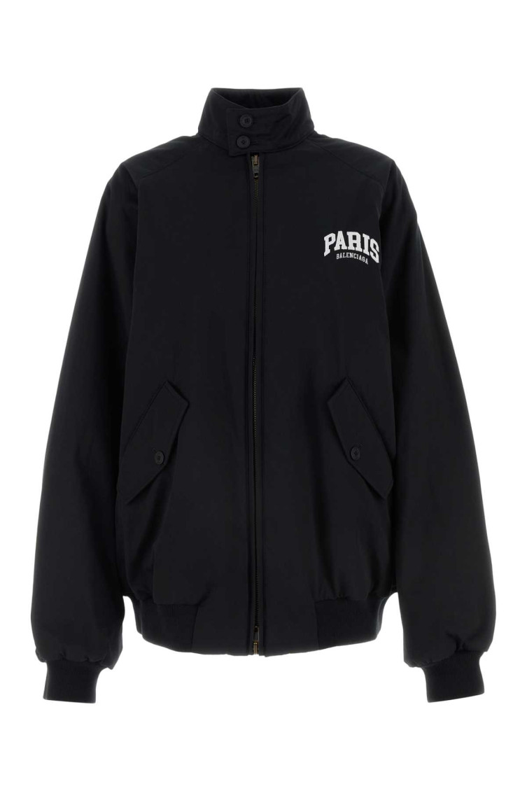 Balenciaga Jacket With Faux Fur Lining In Black