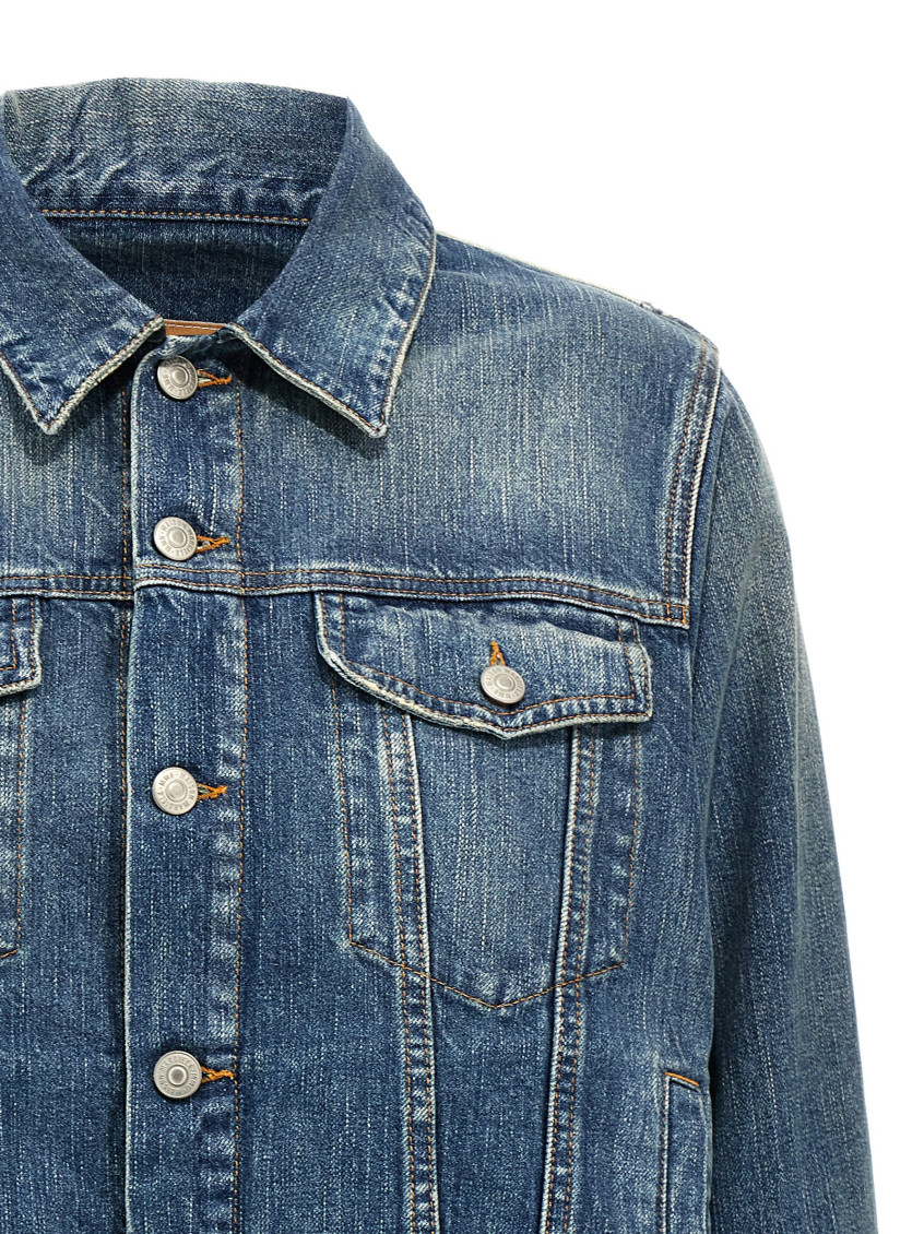 アウターその他 MM6 MAISON MARGIELA Layered denim jacket Blue Denim jacket in blue - MM 6 Maison Margiela Kids | Mytheresa