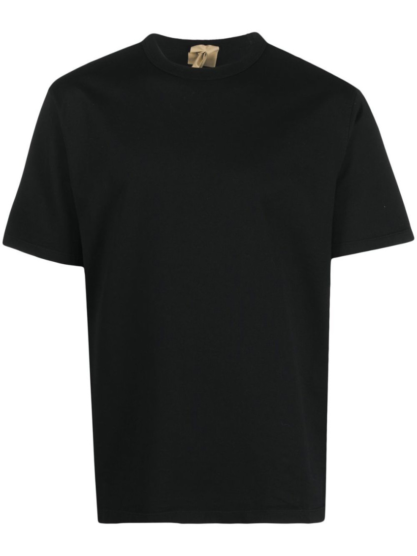 Ten C Logo Patch Crewneck T-shirt In Black